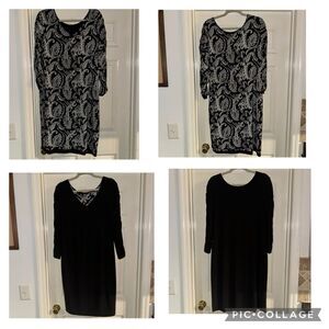 Sami & Jo 4 Way Reversible Black/Paisley Dress NWT XL
